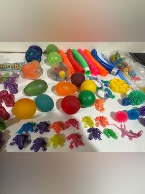 Colorful Assorted Squeeze Balls, Stretch Toys & Novelty Fidgets